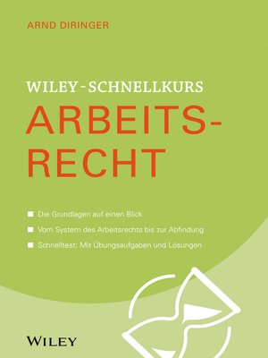 cover image of Wiley-Schnellkurs Arbeitsrecht